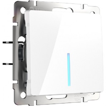 Выключатель одноклавишный проходной с подсветкой WERKEL WL01-SW-1G-2W-LED белый Выключатель одноклавишный проходной с подсветкой WERKEL WL01-SW-1G-2W-LED белый