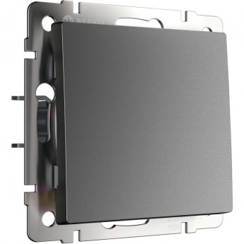 Выключатель одноклавишный проходной WERKEL W1112064 графит матовый Выключатель одноклавишный проходной WERKEL W1112064 графит матовый