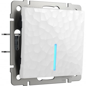 Выключатель одноклавишный WERKEL HAMMER W1210101 с подсветкой, белый Выключатель одноклавишный WERKEL HAMMER W1210101 с подсветкой, белый