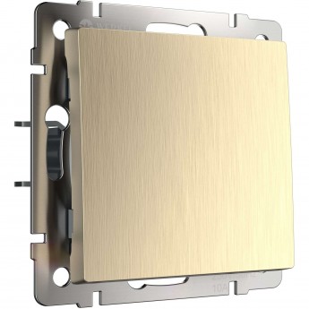 Выключатель одноклавишный WERKEL W1110010 шампань рифленый Выключатель одноклавишный WERKEL W1110010 шампань рифленый