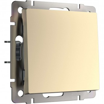 Выключатель одноклавишный WERKEL W1110011 шампань Выключатель одноклавишный WERKEL W1110011 шампань