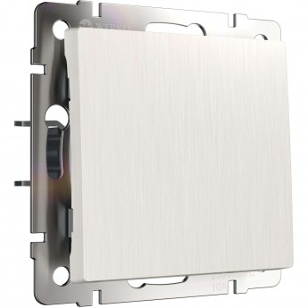 Выключатель одноклавишный WERKEL W1110013 перламутровый рифленый Выключатель одноклавишный WERKEL W1110013 перламутровый рифленый