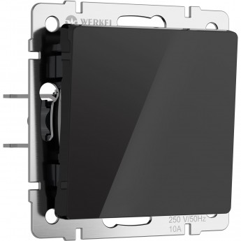 Выключатель одноклавишный WERKEL W1110048 (черный акрил) Выключатель одноклавишный WERKEL W1110048 (черный акрил)