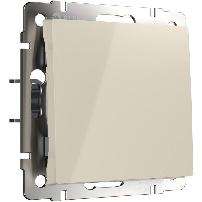 Выключатель одноклавишный WERKEL WL03-SW-1G-2W-ivory проходной, слоновая кость a028885 Выключатель одноклавишный WERKEL WL03-SW-1G-2W-ivory проходной, слоновая кость a028885